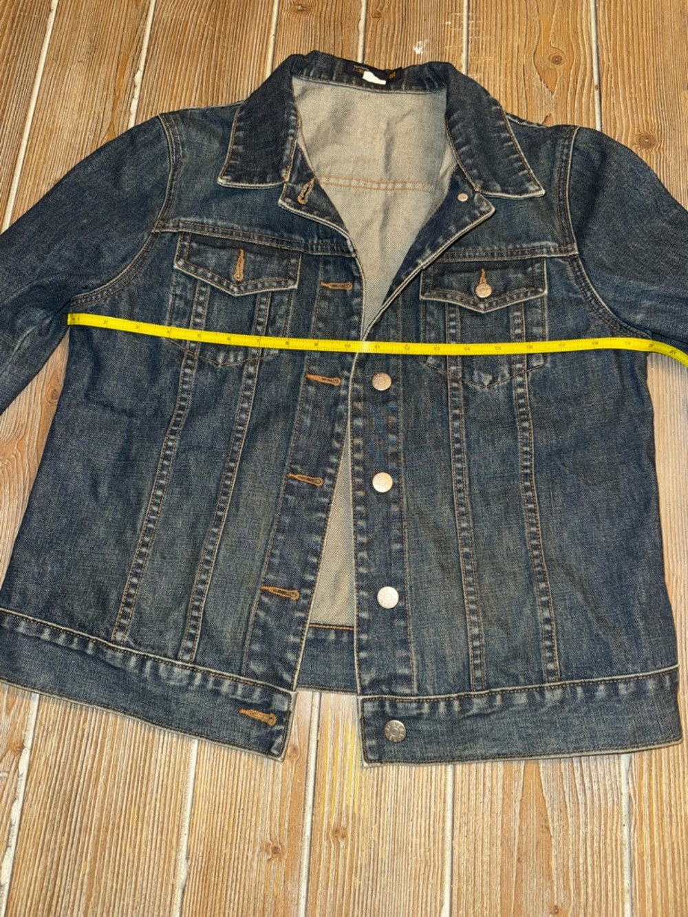 J. Crew Denim button down jacket. 100% cotton blue - Picture 7 of 8
